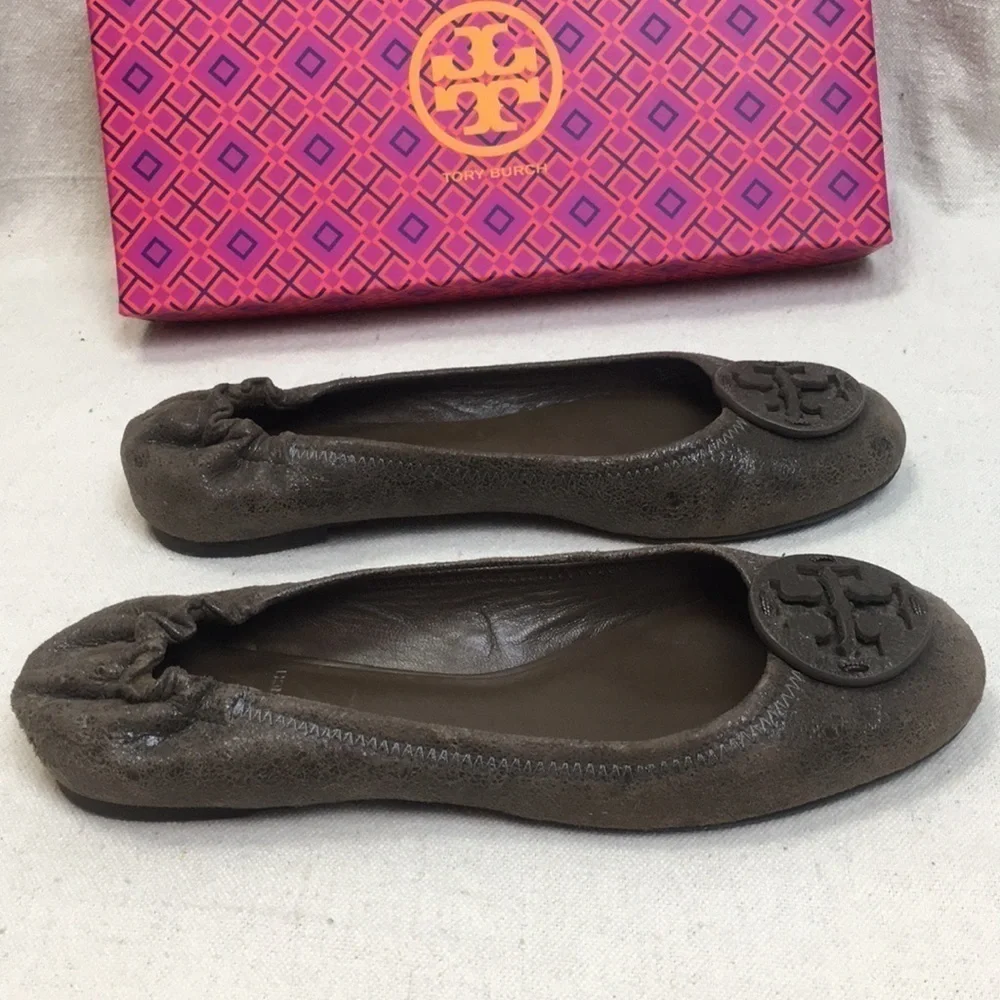 Tory Burch Reva suede Aviator 8